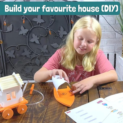 ButterflyEdufields 5in1 Houses Building Construction Kit for Kids Ages 5+ | STEM Projects, Architectural Science DIY Crafts Kit for Boys and Girls | Best Educational Learning Gift Set