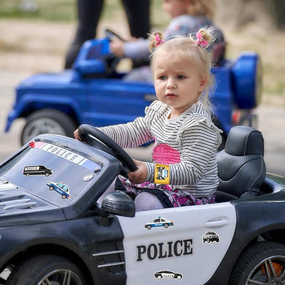 74PCS Police Party Favors 24PCS Police Officer Slap Bracelets 50PCS Police Stickers Police Cars Stickers for Police Party Decorations Kids Gifts Classroom Rewards Prizes Carnival Christmas