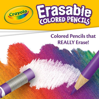 Crayola Erasable Colored Pencils (36ct), Colored Pencils for Kids, For Coloring Books, School Supplies, Classroom Arts & Crafts, Ages 4+