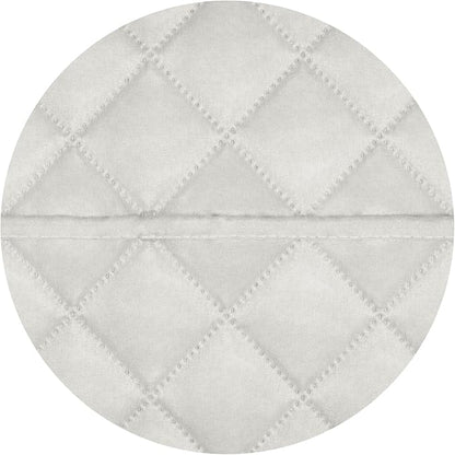 PureFit Reversible Quilted Sofa Cover, Water Resistant Slipcover Furniture Protector, Washable Couch Cover with Non Slip and Elastic Straps for Kids, Dogs, Pets (Small Recliner, Ivory/Ivory)