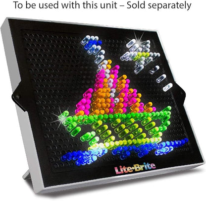 Lite-Brite Peg and Template Refill Pack, Light Up Drawing Board Accessories, LED Pegs with Colors, Toys for Creative Play, Light Toys for Kids Aged 4 +