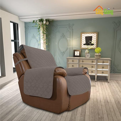Easy-Going Sofa Slipcover Waterproof Oversized Recliner Chair Cover Non-Slip Fabric Couch Cover for Living Room Washable Furniture Protector for Pets Kids Children Dog Cat (Oversized Recliner, Taupe)