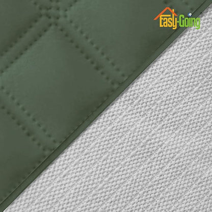 Easy-Going Sofa Slipcover Waterproof Sofa Cover Couch Cover for 4 Cushion Couch with Elastic Straps Washable Non-Slip Furniture Protector Cover for Pets, Dogs, Cat (XX-Large, Greyish Green)