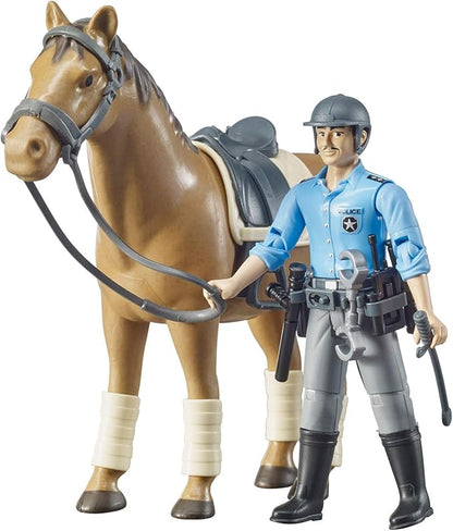 Bruder 62507 bworld Policeman with Horse