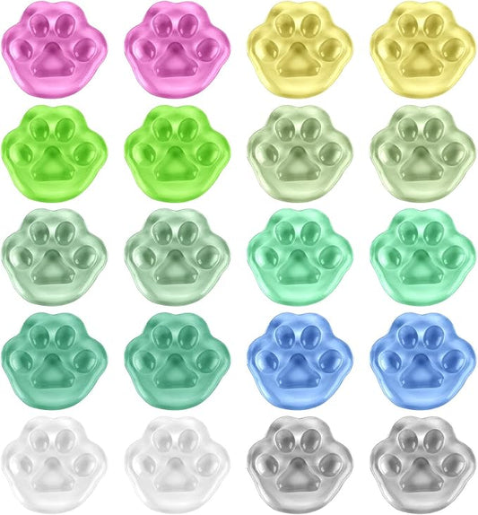 Hooqict 20 Pcs Mini Squishies Squishy Toys Cat Paw Squeeze Toys Stress Balls Fidget Sensory Toys for Kids Toddlers Adults Cute Kawaii Stress Relief Party Favor Goodie Bag Stuffers Pinata Fillers