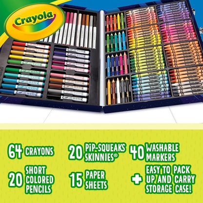 Crayola Inspiration Art Case Coloring Set - Space (140ct), Art Kit For Kids, Toys for Girls & Boys, Art Supplies Set, Drawing Gift for Kids, 5+ [Amazon Exclusive]