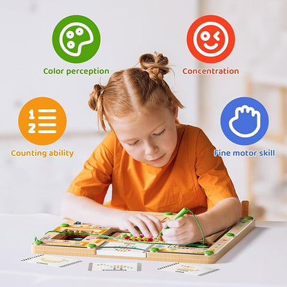 Magnetic Maze Montessori Toys – Toddler Toys & Kids Games Designed for Preschool Learning Activities, Enhancing Fine Motor Skills & Cognitive Growth, 34567 Year Old Girl Birthday Gift and Boys