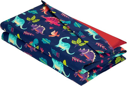 Wildkin Kids Nap Mat Cover for Boys & Girls, Featuring Sewn-in Flap Design, Ideal for Preschool and Daycare, Fits Our Vinyl Nap Mat up to 1.5 Inches Including Basic Sleep Mat - Darling Dinosaurs