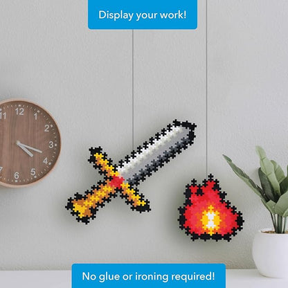 Plus Plus Puzzle by Number, 250 Piece Mini Interlocking Hashtag Color Blocks, 3D Pixel Art Kit for Kids - Adventure