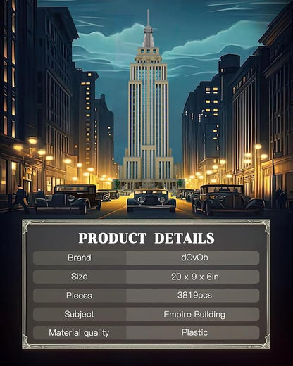 dOvOb Architecture Empire Building Micro Blocks Set（3819PCS） - World Famous Architectural Model Toys Gifts for Kid and Adult