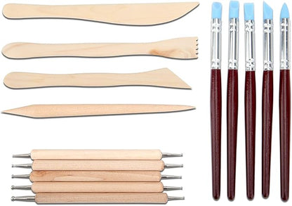 Blisstime 42pcs Pottery Tools, Clay Tools, Sculpting Tools, Pottery Kit, Air Dry Clay Tools, Pottery Clay Kit for Pottery Wheel, DIY Arts and Crafts