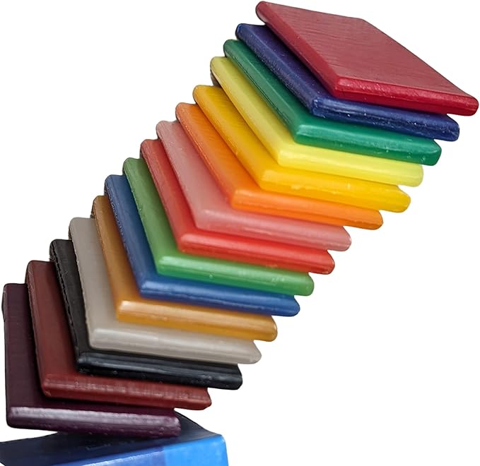 Stockmar Natural Modelling Beeswax -15 Color Beeswax Sheets Set - for Kids,Toddlers, Artists, Waldorf Organic Art Supplies, Non Toxic Beeswax, Non Drying Beeswax Modeling Wax for Homeschoolers