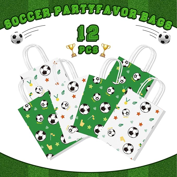 122pcs Soccer Party Favor Bulk, Sport Birthday Party Gift Goodie Bag Filler Mini Soccer Ball Toy for Kids Soccer Theme Party Supplies