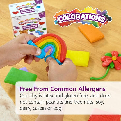 Non-Hardening Clay - 24 Sets of 6, Smooth, Colorful and Fun