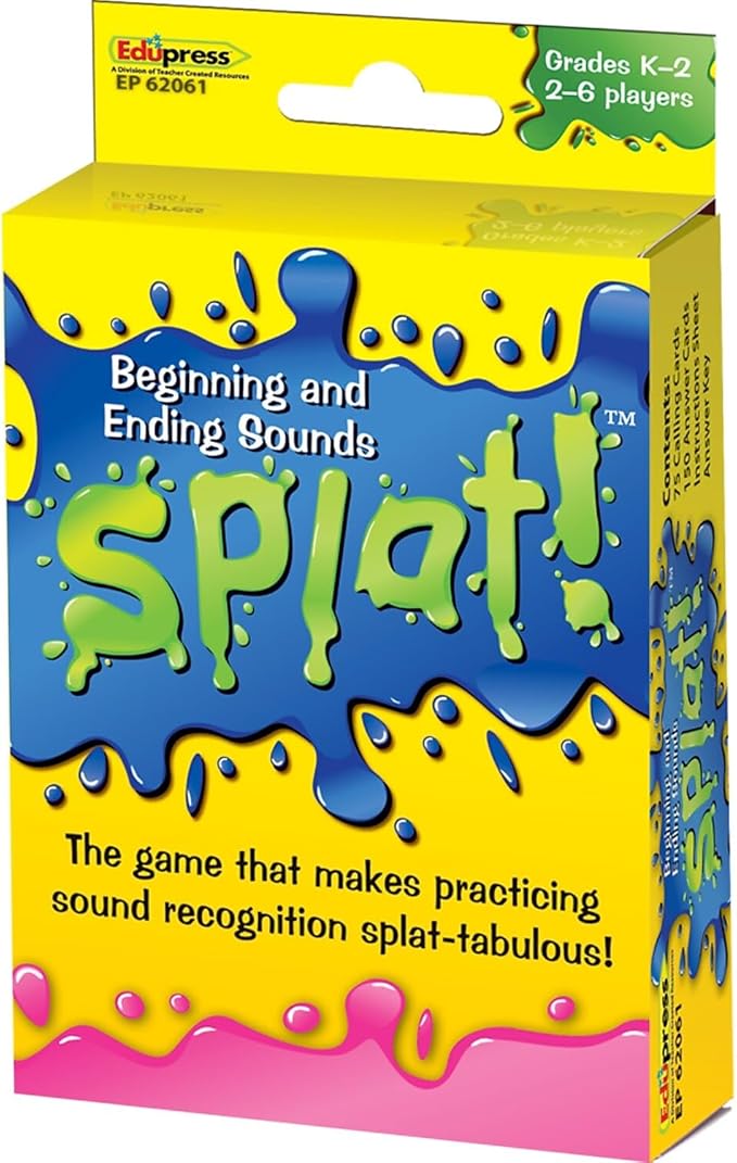 Teacher Created Resources Beginning and Ending Sounds Splat™ Game Grades K-2 (EP62061)