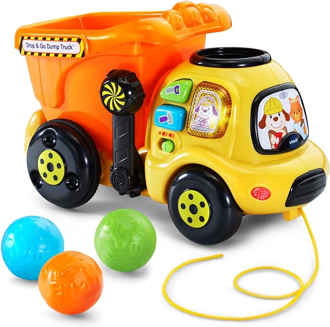 VTech Drop and Go Dump Truck, Orange