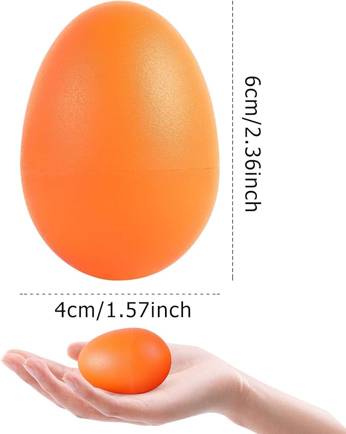 Augshy 14 PCS Egg Shakers Percussion Musical Egg Maracas Easter Egg Kids Toys (Plastic)