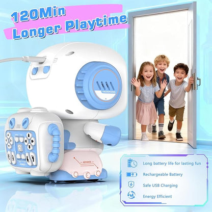 Robot Toy for Kids,Remote Control Robots with Smart Interactive Dancing, Programmable Toy, Rechargeable Robots Toys for Age 3-8 Year Old Boys and Girls Christmas Birthday Gift Present Blue