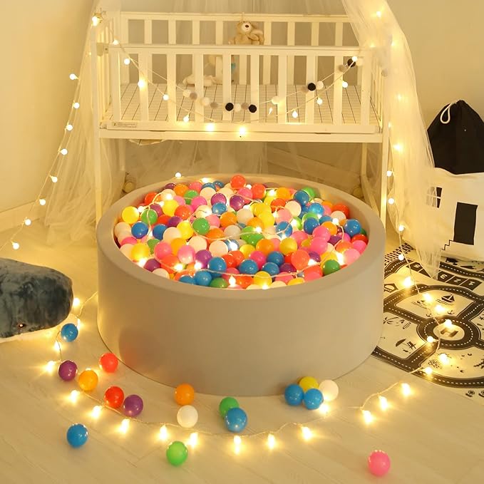 GOGOSO Balls for Ball Pits, Plastic Ball Pit Balls for Toddlers 1-3 Phthalate Free BPA Free for Baby Playpen Toys 8 Colors, 100counts 2.15inch Pelotas