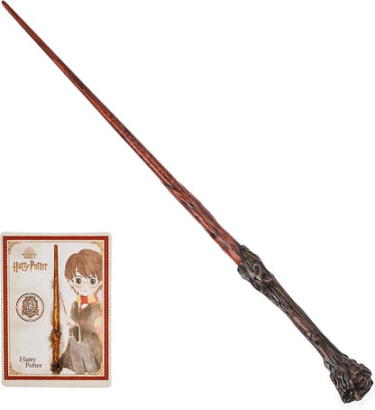 Wizarding World Harry Potter, 12-inch Spellbinding Harry Potter Wand with Collectible Spell Card, Kids Toys for Ages 6 and up