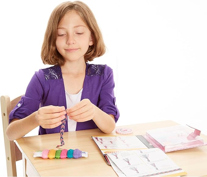 Melissa & Doug On the Go Friendship Bracelet Craft Set (Makes 10+ Bracelets)