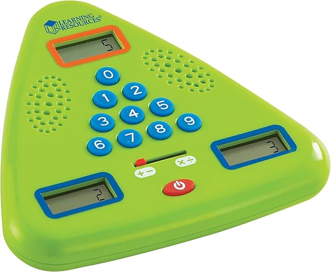 Learning Resources Minute Math Electronic Flash Card, Homeschool, Early Algebra Skills, 3 Difficulty Levels, Ages 6+