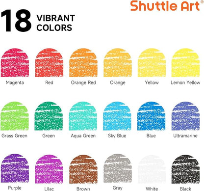 Shuttle Art Crayon Bulk Class Pack - 720 Count, 18 Assorted Colors with 40 Crayons per Color, Non-Toxic Bulk Crayon School Supplies for Teachers and Kids Arts & Crafts Supplies
