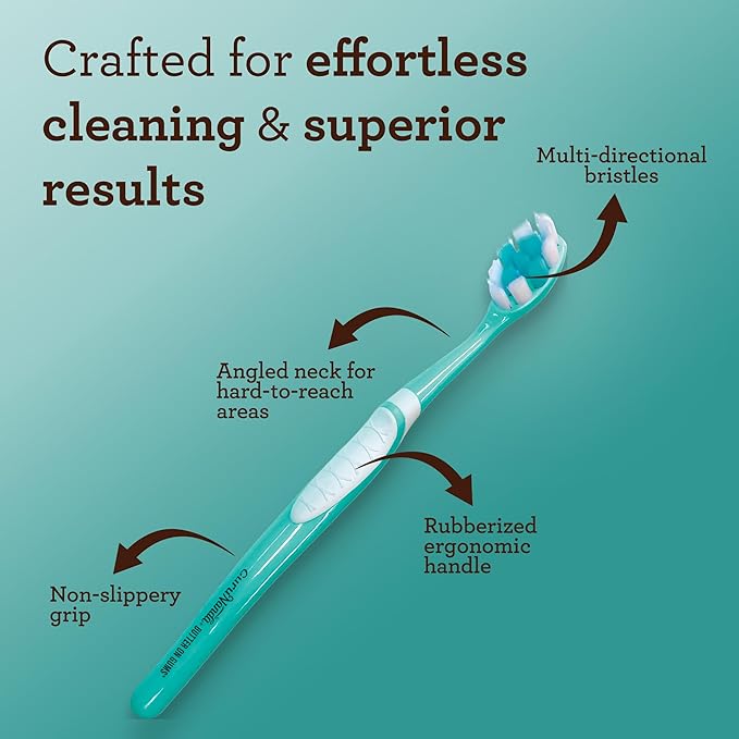 GuruNanda Butter on Gums Toothbrush with Extra Soft Bristles for Sensitive Gums, Soft Toothbrush for Kids & Adults, 8 ct