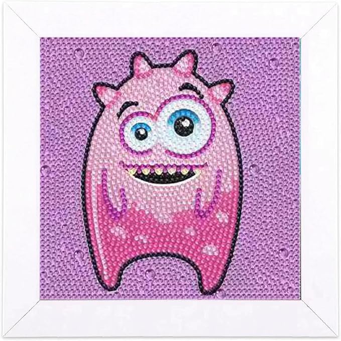 Junrife 5D Diamond Craft Kits Stickers for Kids,Gem Kids' Paint by Number Kits Mosaic Sticker - Best Gifts for Girls Over Ages 6 Easy for Kids Adult Beginners