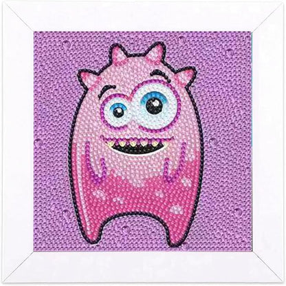 Junrife 5D Diamond Craft Kits Stickers for Kids,Gem Kids' Paint by Number Kits Mosaic Sticker - Best Gifts for Girls Over Ages 6 Easy for Kids Adult Beginners