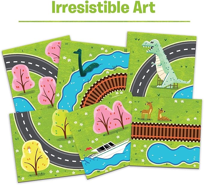 Ravensburger Rivers, Roads and Rails - Innovative Matching Game for Kids | Encourages Strategic Thinking | Award-Winning Design