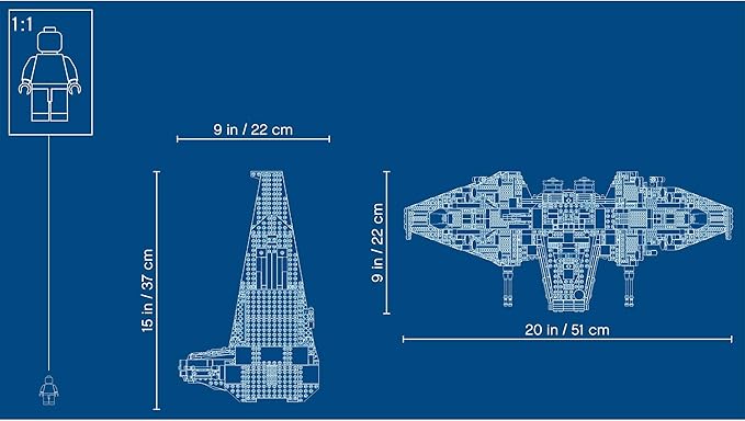 LEGO Star Wars: The Rise of Skywalker Kylo Ren’s Shuttle 75256 Star Wars Shuttle Action Figure Building Kit (1,005 Pieces)