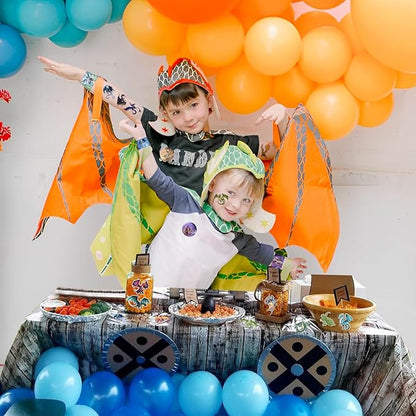 74 PCS Dragon Party Favors, 24 PCS Dragon Slap Bracelets 50 PCS Dragon Stickers Dragon Birthday Party Decorations Supplies Gifts for Kids Classroom Rewards