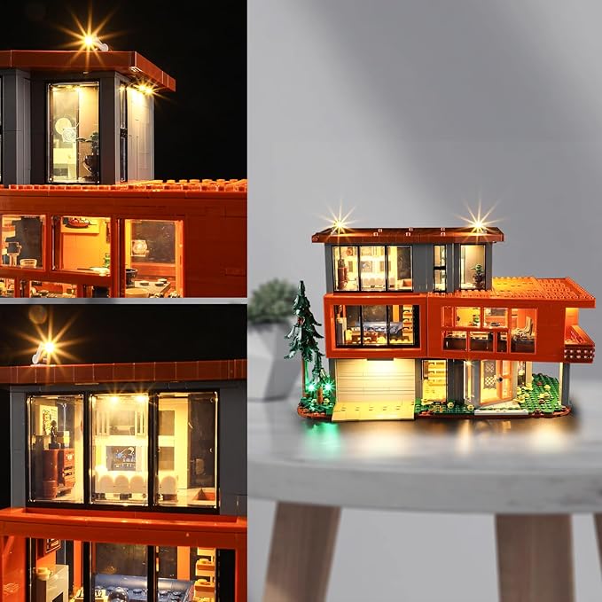 Vaodest LED Light for Lego Twilight The Cullen House 21354 Set,Design and Configuration Compatible with Model 21354(LED Light Only, Not Building Block Kit)