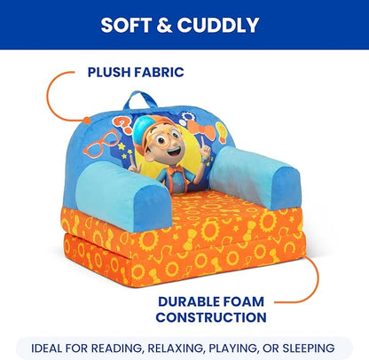 Delta Children - Blippi Cozee Buddy Flip-Out Kids Chair, Blue