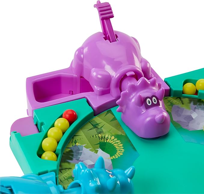 Hasbro Gaming Hungry Hungry Hippos Dino Edition Board Game, Pre-School Game for Ages 4 and Up; for 2 to 4 Players (Amazon Exclusive)