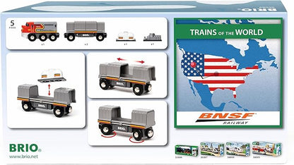 BRIO World – 36089 Trains of The World Santa Fe Train | Wooden Toy Train for Kids Aged 3 Years Up