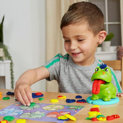 Play-Doh Frog ‘n Colors Starter Set, 4 Colors & Playmat, Frog Toy Playset, Easter Gifts for Boys & Girls, Preschool Toys, Kids Arts & Crafts, Ages 3+
