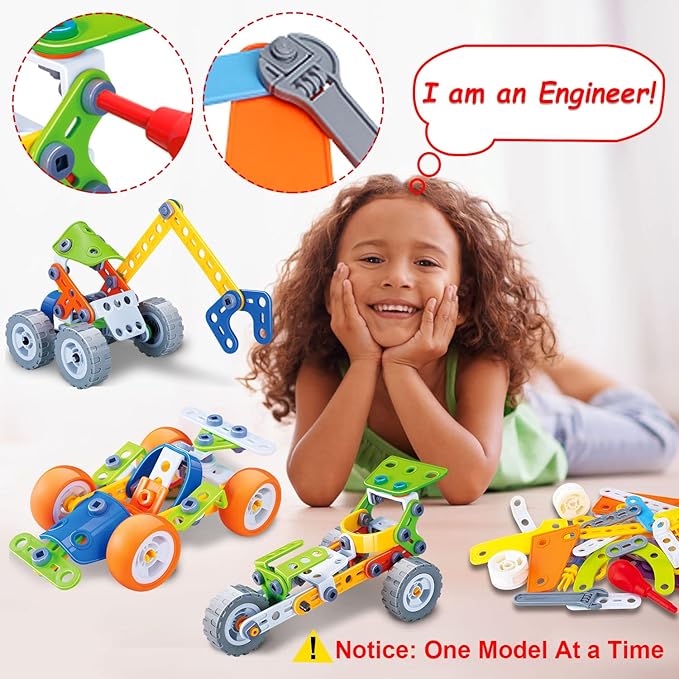 10 in 1 STEM Toys for 4 5 6 7 8+ Year Old Boy Girl Birthday Gifts Building Toys for Kids Ages 4-8 5-7 6-8 Educational Learning Stem Activities for Boys 3-5 4-6 8-10 Creative Games Easter Idea Gift