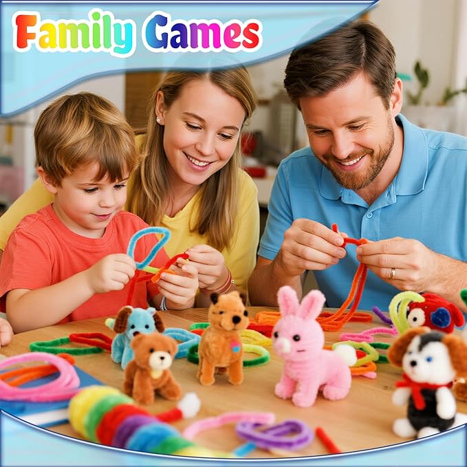 Black Pipe Cleaners Craft Bulk,Arts Crafts,100PCS Chenille Stems,Christmas Gifts Toys for Ages 8-13,Halloween Decorations Art Supplies for Projects Creative DIY Room Decor,Crafts for Adults