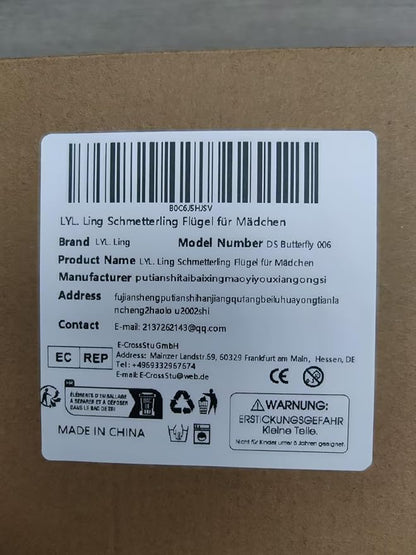 Butterfly Wings For Girls, Double-Sided Fairy Wings, Halloween Costumes for Kids, 3PCS Butterfly Cape Set.