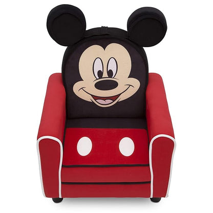 Delta Children Figural Upholstered Kids Chair, Wood ,Disney Mickey Mouse