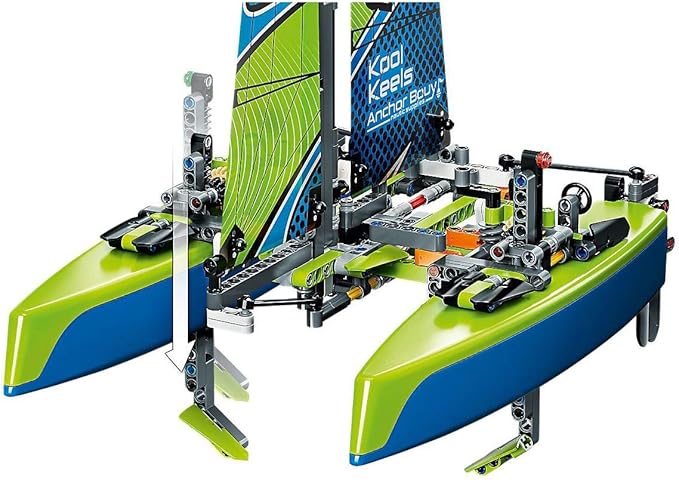 LEGO Technic Catamaran 42105 Model Sailboat Building Kit (404 Pieces)