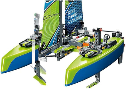 LEGO Technic Catamaran 42105 Model Sailboat Building Kit (404 Pieces)
