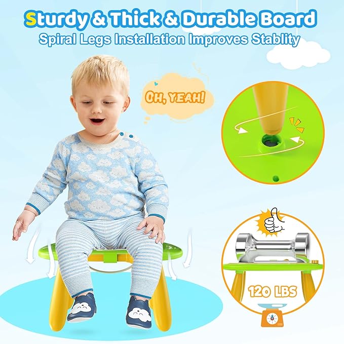 Kikidex Magnetic Drawing Board, Toddler Girl Toys for 1-2 Year Old, Doodle Board Pad Learning and Educational Toys for 1 2 3 Year Old Baby Kids Birthday Gift(Green)