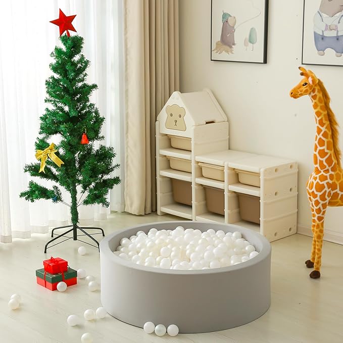 GOGOSO Ball Pit Balls for Toddles, Kids Plastic Balls for BallPit, Pool, Baby Party Accessories, Birthday Decoration 50 100 200 500 1000