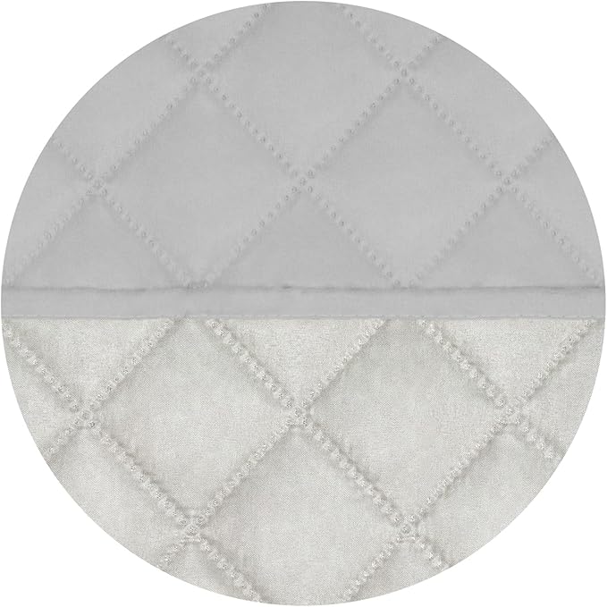 PureFit Reversible Quilted Sofa Cover, Water Resistant Slipcover Furniture Protector, Washable Couch Cover with Non Slip and Elastic Straps for Kids, Dogs, Pets (Oversized Chair, Light Gray/Ivory)