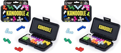Educational Insights Kanoodle - Original 3D Brain Teaser Puzzle,Single Player Mind Challenge Toys,Handheld Travel Games,Challenging Logic Puzzles and Gifts for Kids,Teens & Adults Ages 7+,(Pack of 2)