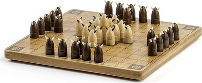 Hnefatafl, Two Player Strategy Game with Wooden Game Board, for Kids and Adults