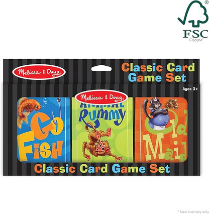 Melissa & Doug Classic Card Games Set - Old Maid, Go Fish, Rummy - FSC Certified
